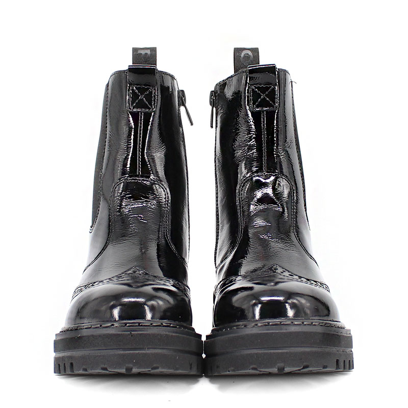 Ботинки байка, артикул 1900, цвет наплак, черный купить в интернет-магазине Shoeslel с доставкой по России