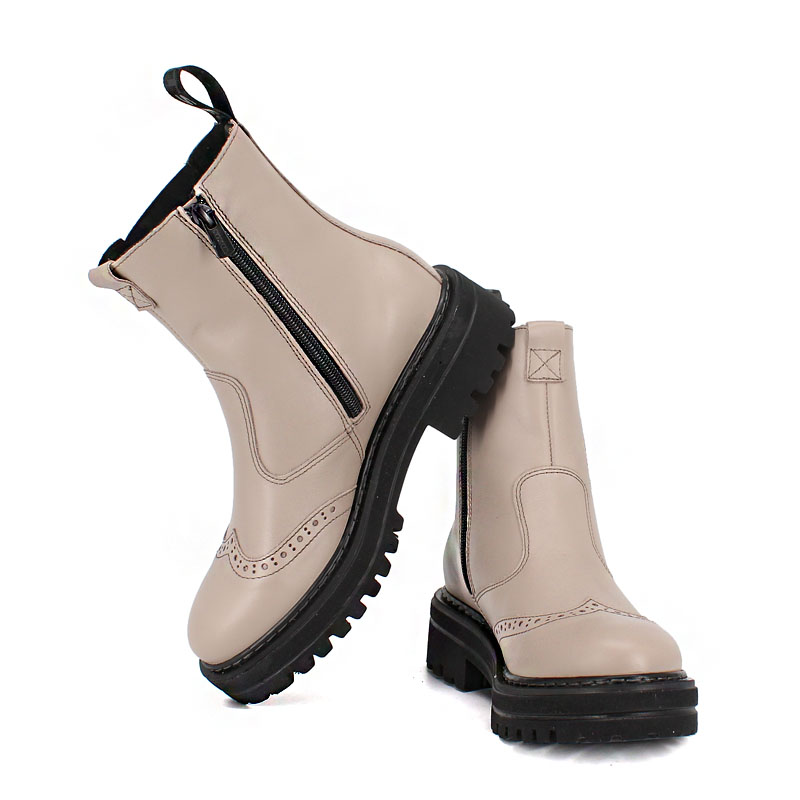 Ботинки байка, артикул 1900, цвет бежевый купить в интернет-магазине Shoeslel с доставкой по России