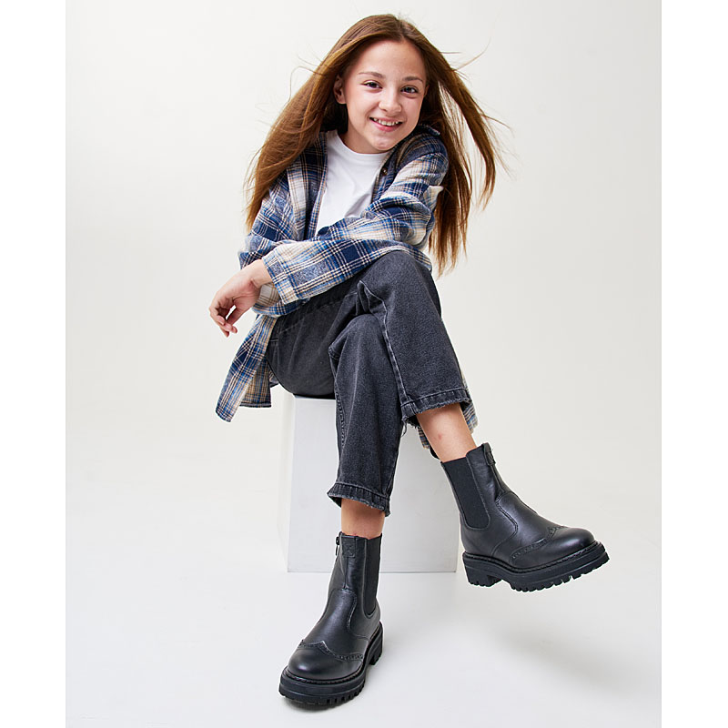 Ботинки байка, артикул 1900, цвет черный купить в интернет-магазине Shoeslel с доставкой по России