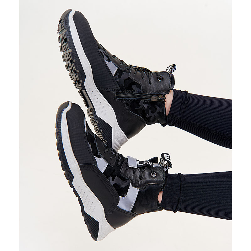 Ботинки байка, артикул 1902, цвет черный купить в интернет-магазине Shoeslel с доставкой по России