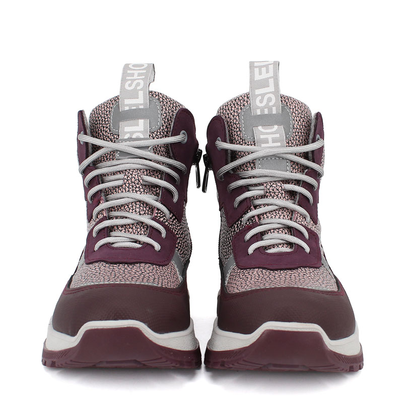 Ботинки байка, артикул 1902, цвет сливовый купить в интернет-магазине Shoeslel с доставкой по России