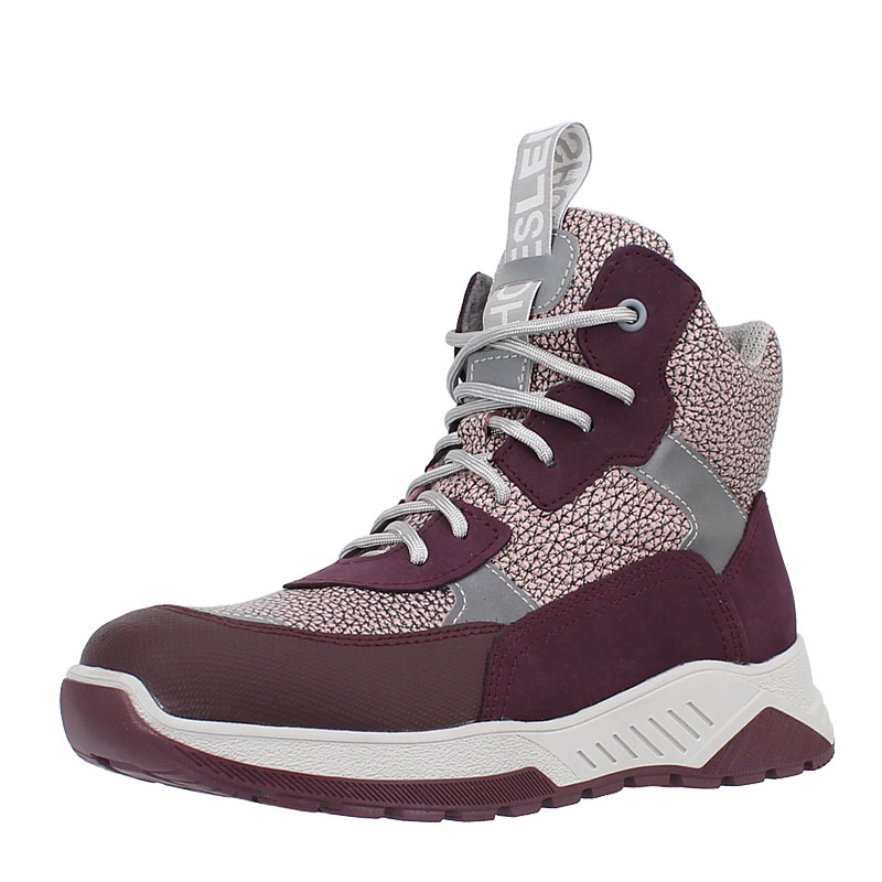 Ботинки байка, артикул 1902, цвет сливовый купить в интернет-магазине Shoeslel с доставкой по России