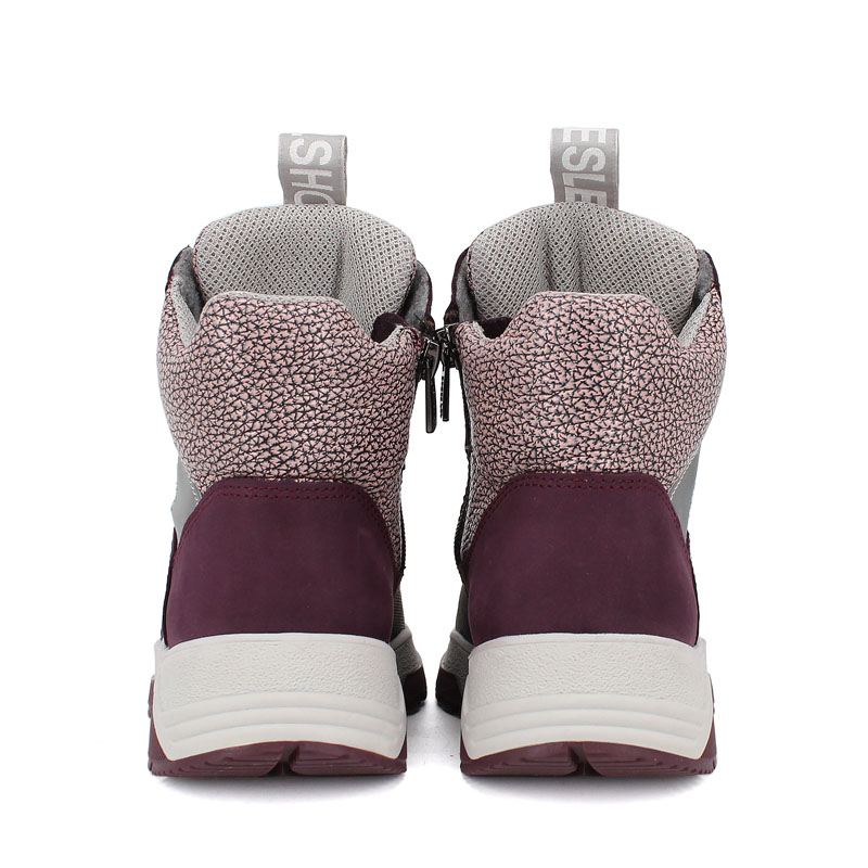 Ботинки байка, артикул 1902, цвет сливовый купить в интернет-магазине Shoeslel с доставкой по России