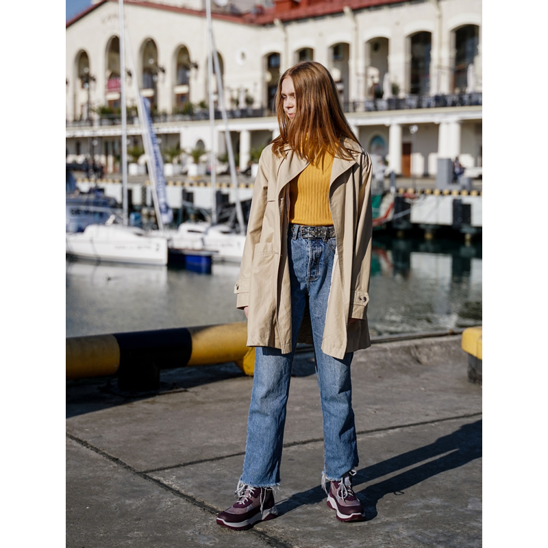 Ботинки байка, артикул 1902, цвет сливовый купить в интернет-магазине Shoeslel с доставкой по России