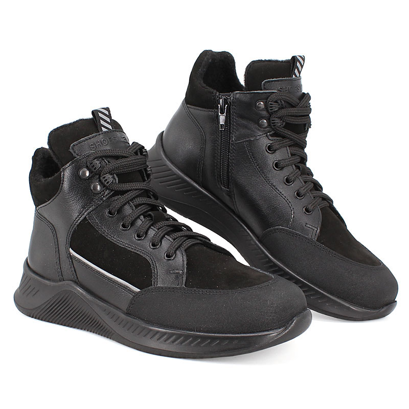 Ботинки, артикул 1914, цвет черный купить в интернет-магазине Shoeslel с доставкой по России