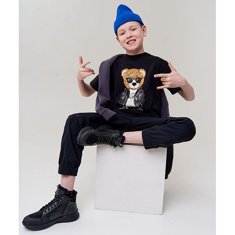 Ботинки, артикул 1914, цвет черный купить в интернет-магазине Shoeslel с доставкой по России