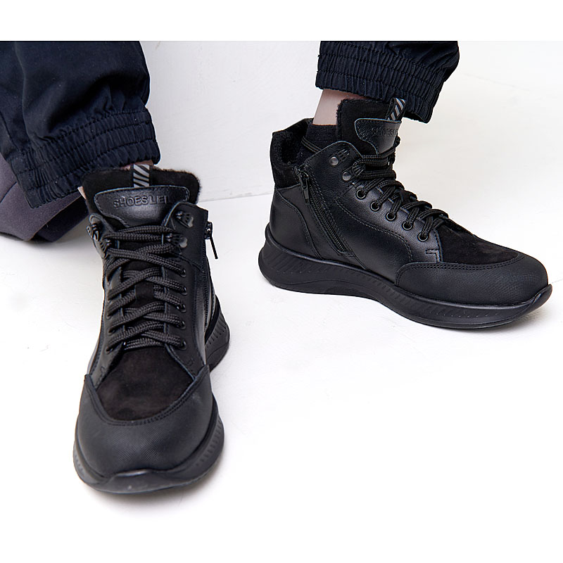 Ботинки, артикул 1914, цвет черный купить в интернет-магазине Shoeslel с доставкой по России