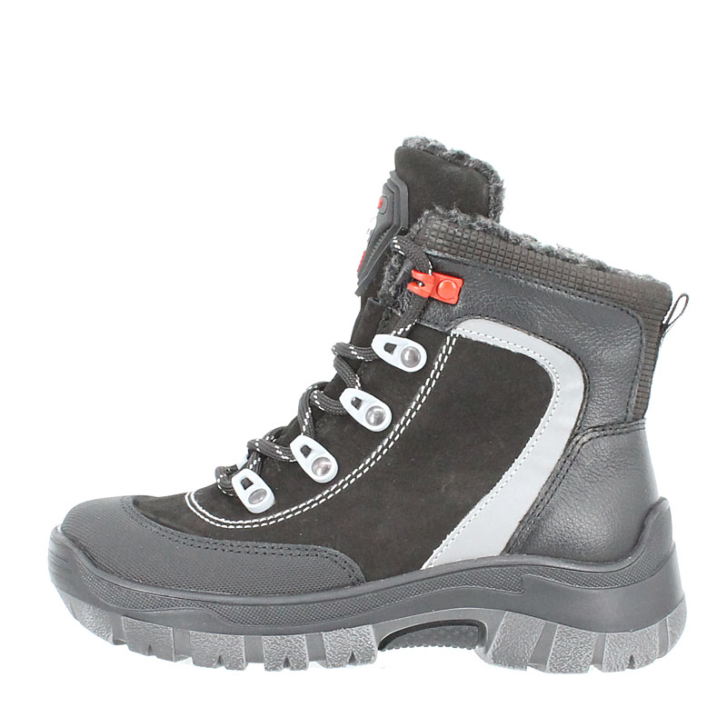 Ботинки нат.мех, артикул 1917, цвет черный купить в интернет-магазине Shoeslel с доставкой по России