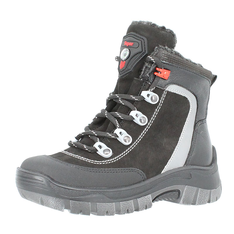 Ботинки нат.мех, артикул 1917, цвет черный купить в интернет-магазине Shoeslel с доставкой по России