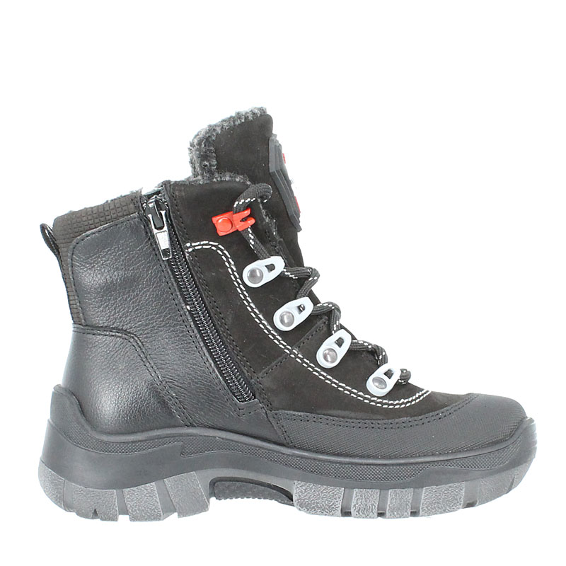 Ботинки нат.мех, артикул 1917, цвет черный купить в интернет-магазине Shoeslel с доставкой по России