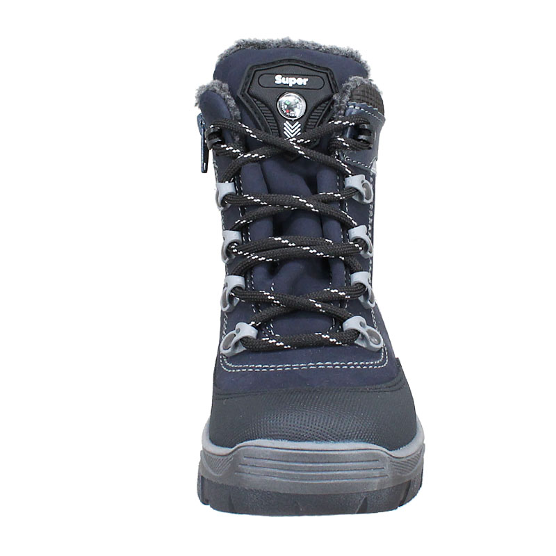 Ботинки нат.мех, артикул 1917, цвет синий купить в интернет-магазине Shoeslel с доставкой по России