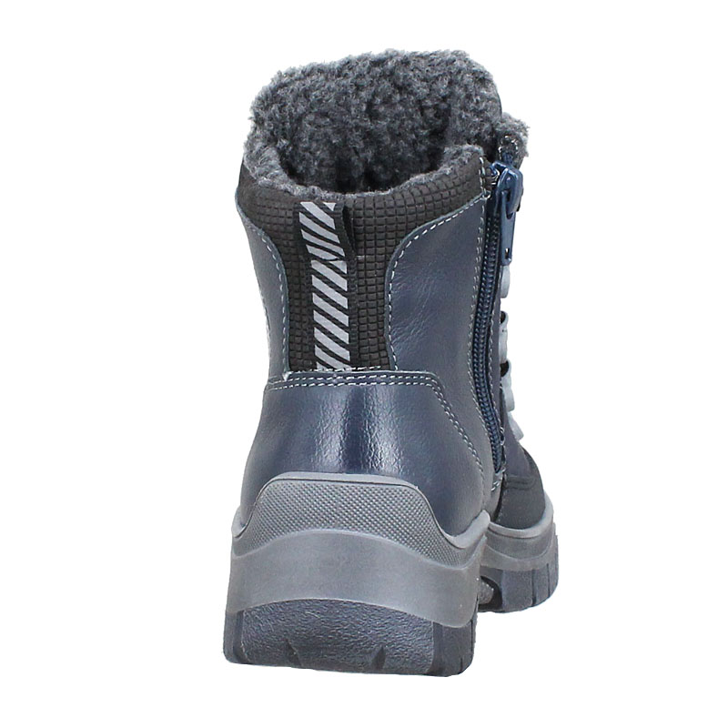 Ботинки нат.мех, артикул 1917, цвет синий купить в интернет-магазине Shoeslel с доставкой по России