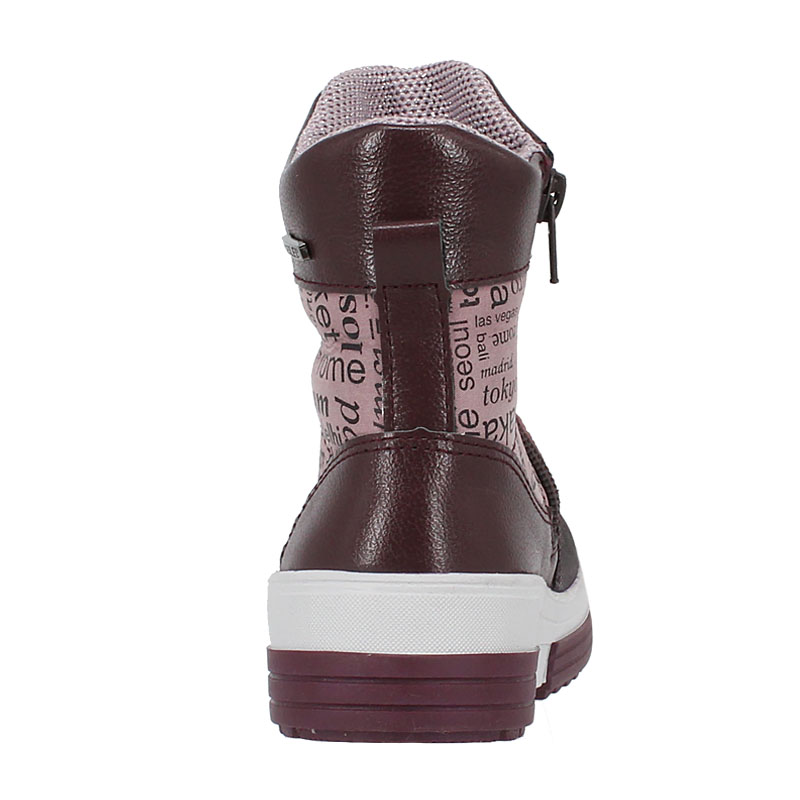 Сапожки малодетские нат.мех, артикул 1919, цвет бордовый купить в интернет-магазине Shoeslel с доставкой по России