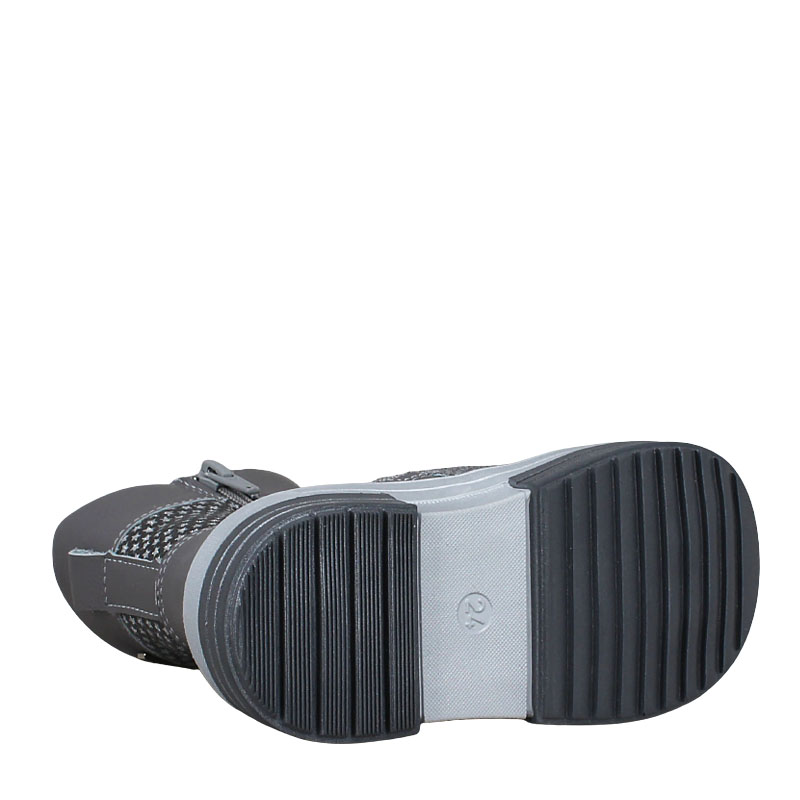 Сапожки малодетские нат.мех, артикул 1919, цвет серый купить в интернет-магазине Shoeslel с доставкой по России