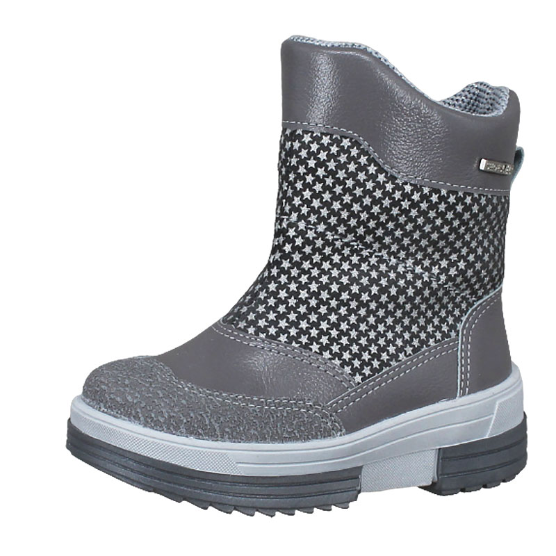 Сапожки малодетские нат.мех, артикул 1919, цвет серый купить в интернет-магазине Shoeslel с доставкой по России