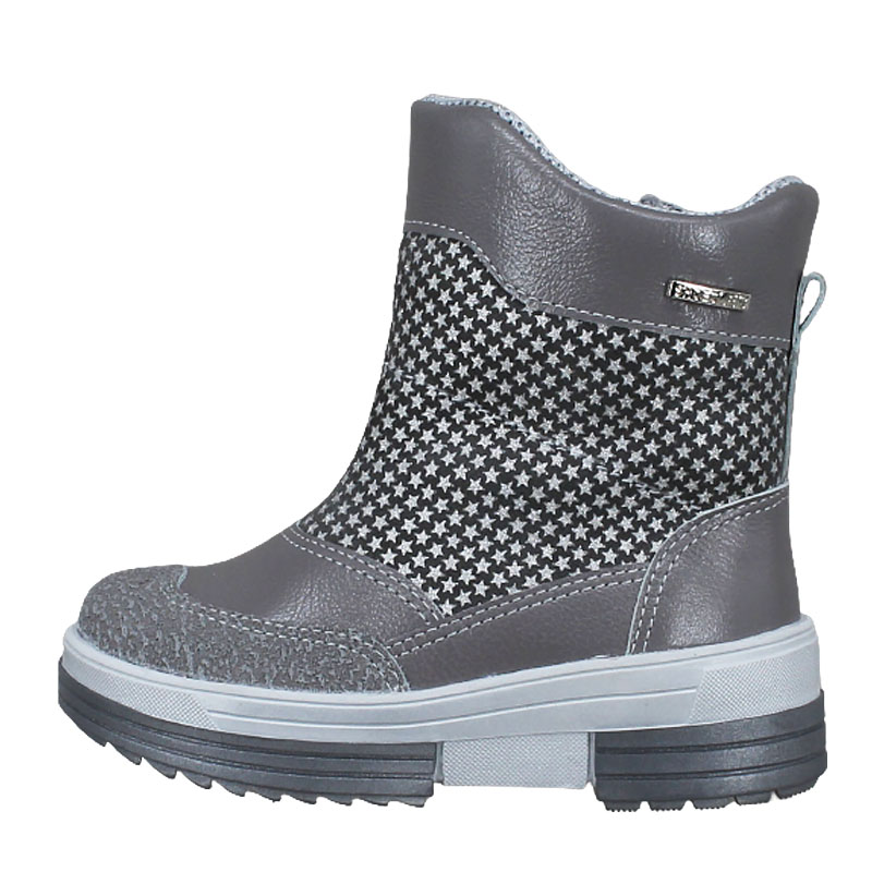 Сапожки малодетские нат.мех, артикул 1919, цвет серый купить в интернет-магазине Shoeslel с доставкой по России