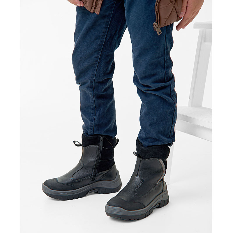 Сапожки нат.мех, артикул 1926, цвет черный купить в интернет-магазине Shoeslel с доставкой по России