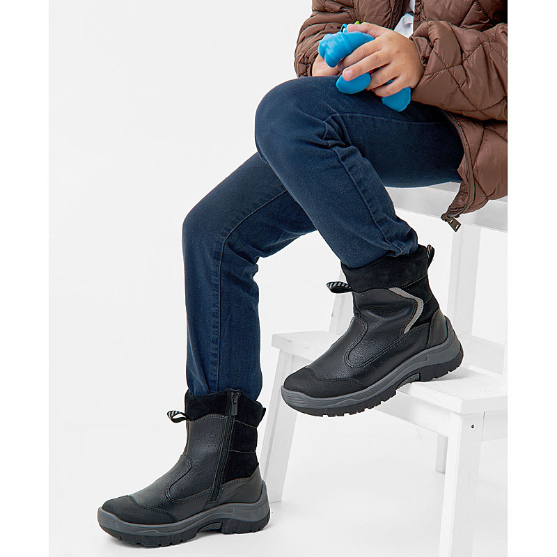 Сапожки нат.мех, артикул 1926, цвет черный купить в интернет-магазине Shoeslel с доставкой по России