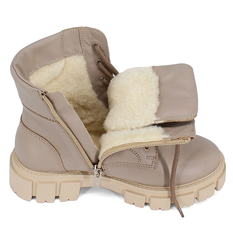 Ботинки, артикул 1927, цвет бежевый купить в интернет-магазине Shoeslel с доставкой по России