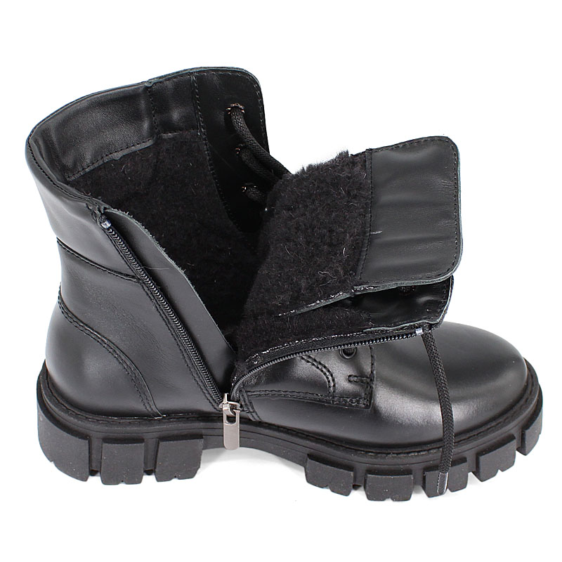 Ботинки, артикул 1927, цвет черный купить в интернет-магазине Shoeslel с доставкой по России