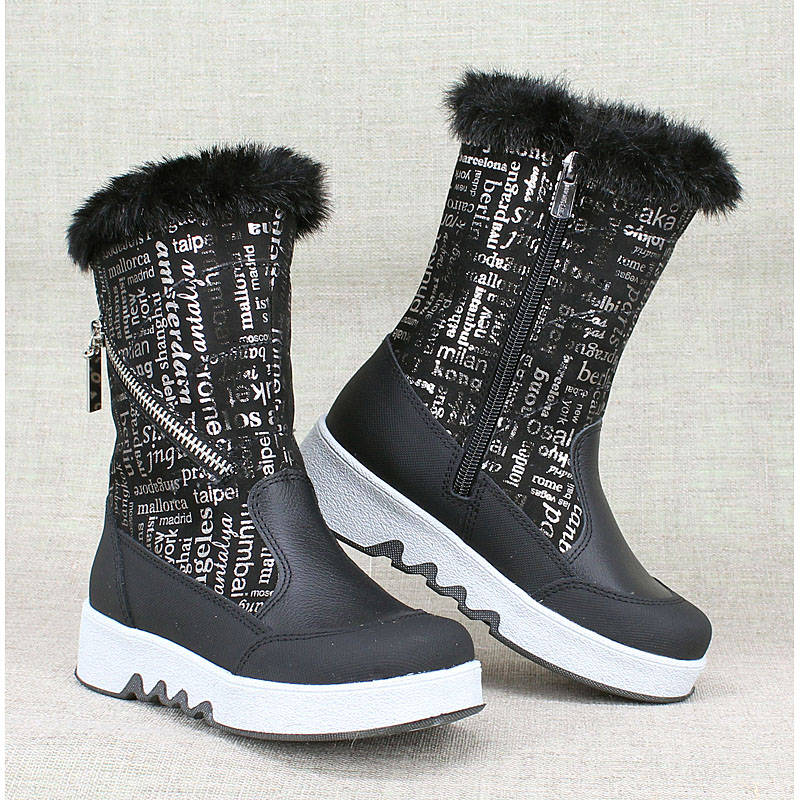 Сапожки нат.мех, артикул 1931, цвет черный купить в интернет-магазине Shoeslel с доставкой по России