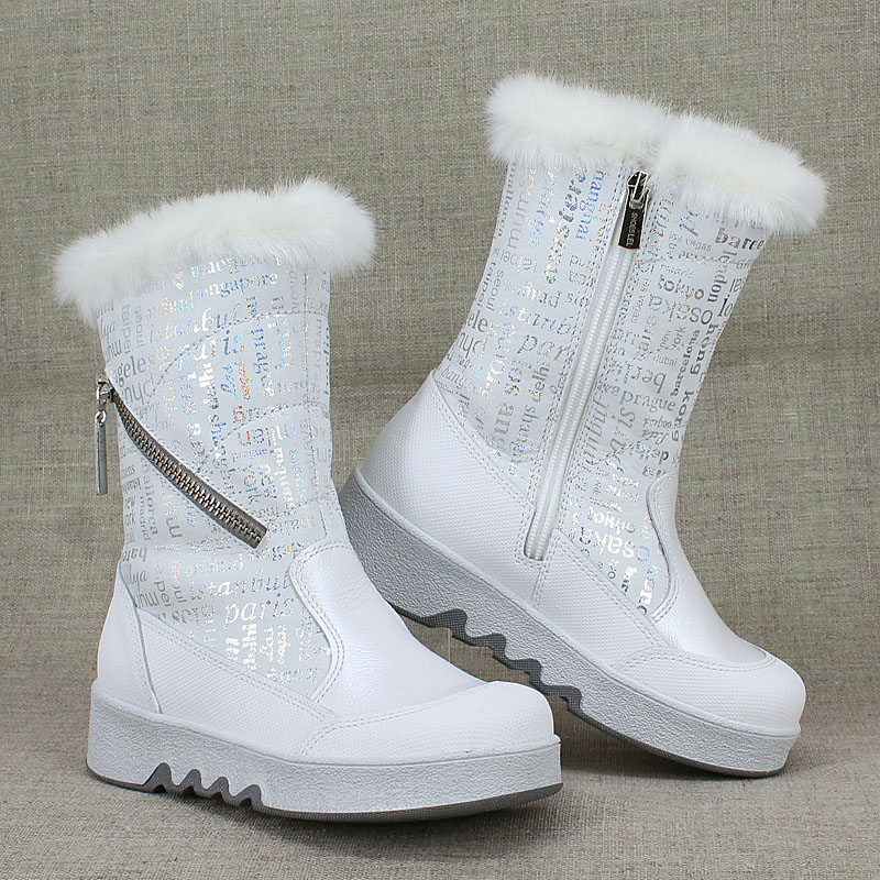 Сапожки нат.мех, артикул 1931, цвет белый купить в интернет-магазине Shoeslel с доставкой по России