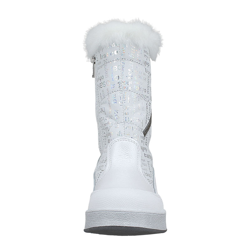 Сапожки нат.мех, артикул 1931, цвет белый купить в интернет-магазине Shoeslel с доставкой по России