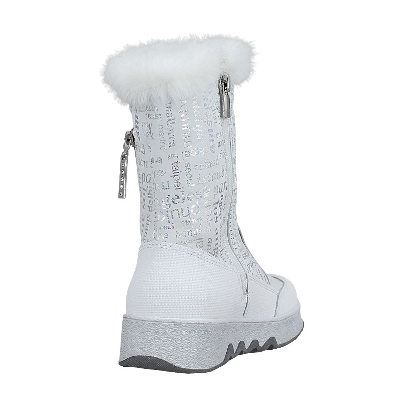 Сапожки нат.мех, артикул 1931, цвет белый купить в интернет-магазине Shoeslel с доставкой по России