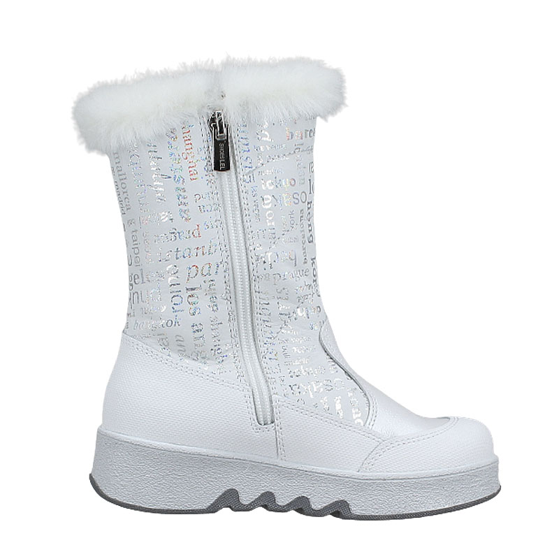 Сапожки нат.мех, артикул 1931, цвет белый купить в интернет-магазине Shoeslel с доставкой по России