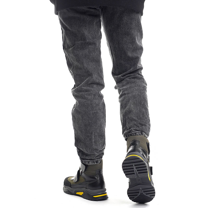 Ботинки нат.мех, артикул 1936, цвет хаки купить в интернет-магазине Shoeslel с доставкой по России