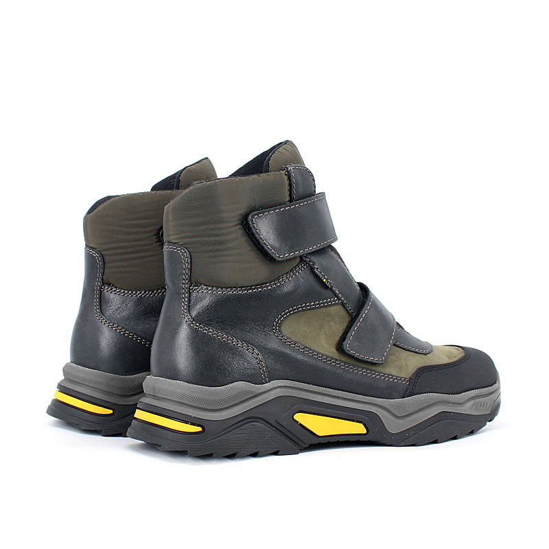 Ботинки нат.мех, артикул 1936, цвет хаки купить в интернет-магазине Shoeslel с доставкой по России