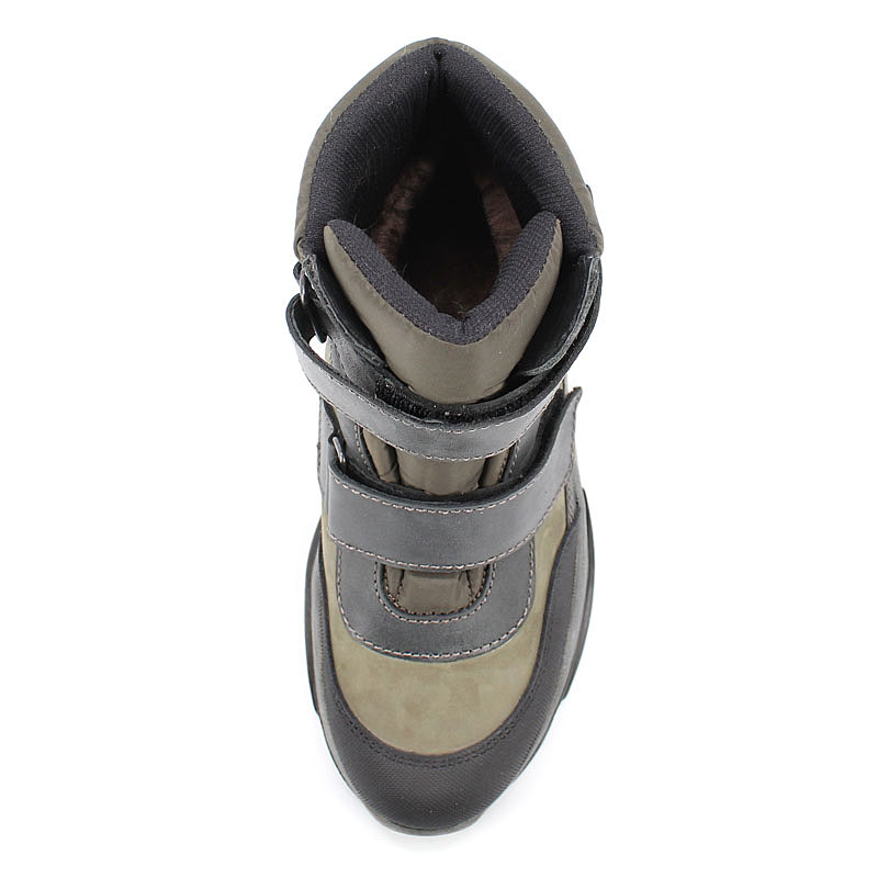 Ботинки нат.мех, артикул 1936, цвет хаки купить в интернет-магазине Shoeslel с доставкой по России