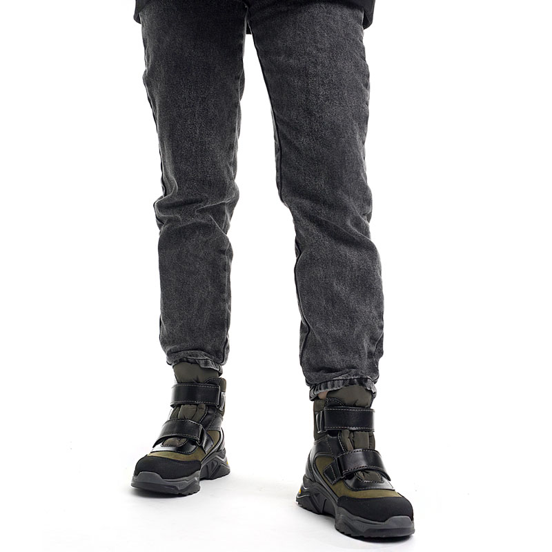 Ботинки нат.мех, артикул 1936, цвет хаки купить в интернет-магазине Shoeslel с доставкой по России