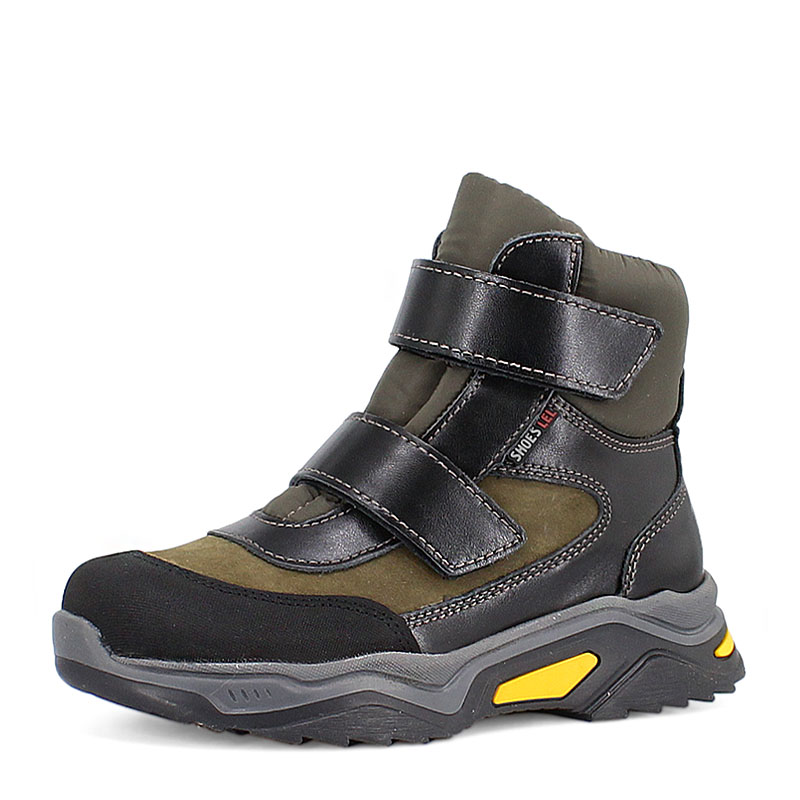 Ботинки нат.мех, артикул 1936, цвет хаки купить в интернет-магазине Shoeslel с доставкой по России