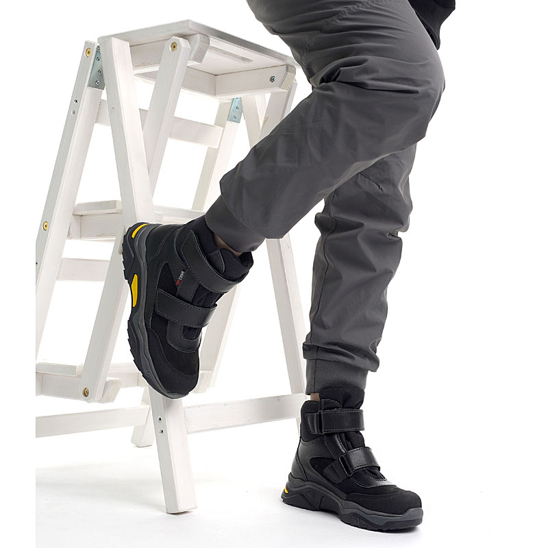 Ботинки нат.мех, артикул 1936, цвет черный купить в интернет-магазине Shoeslel с доставкой по России