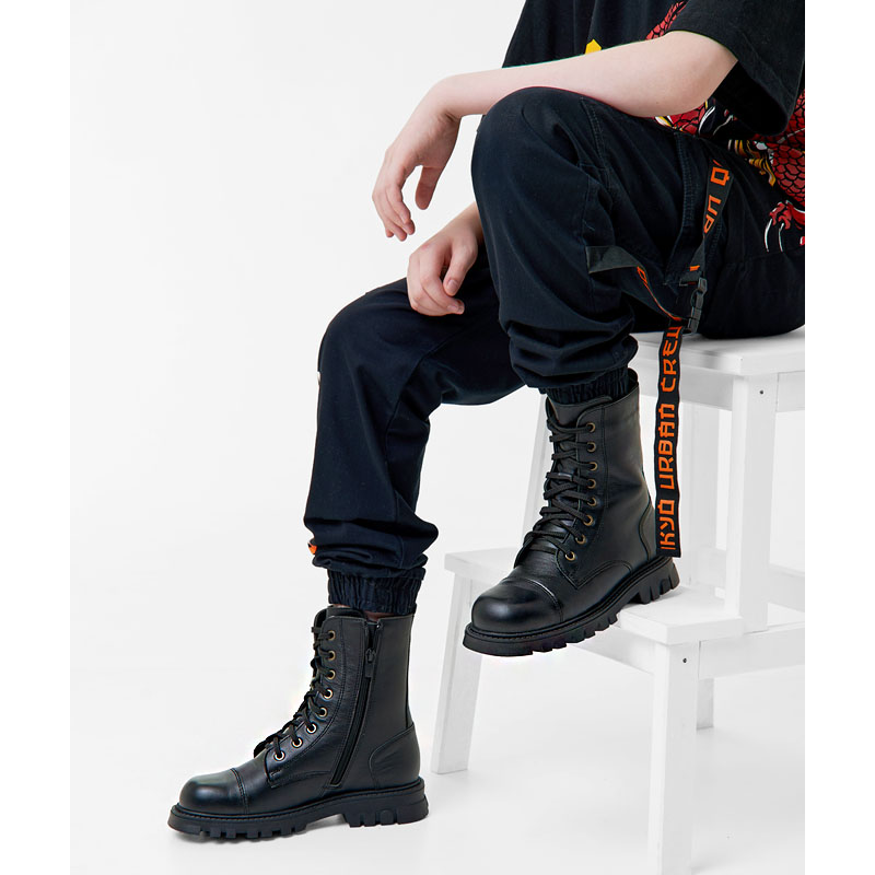 Ботинки, артикул 1941, цвет черный купить в интернет-магазине Shoeslel с доставкой по России