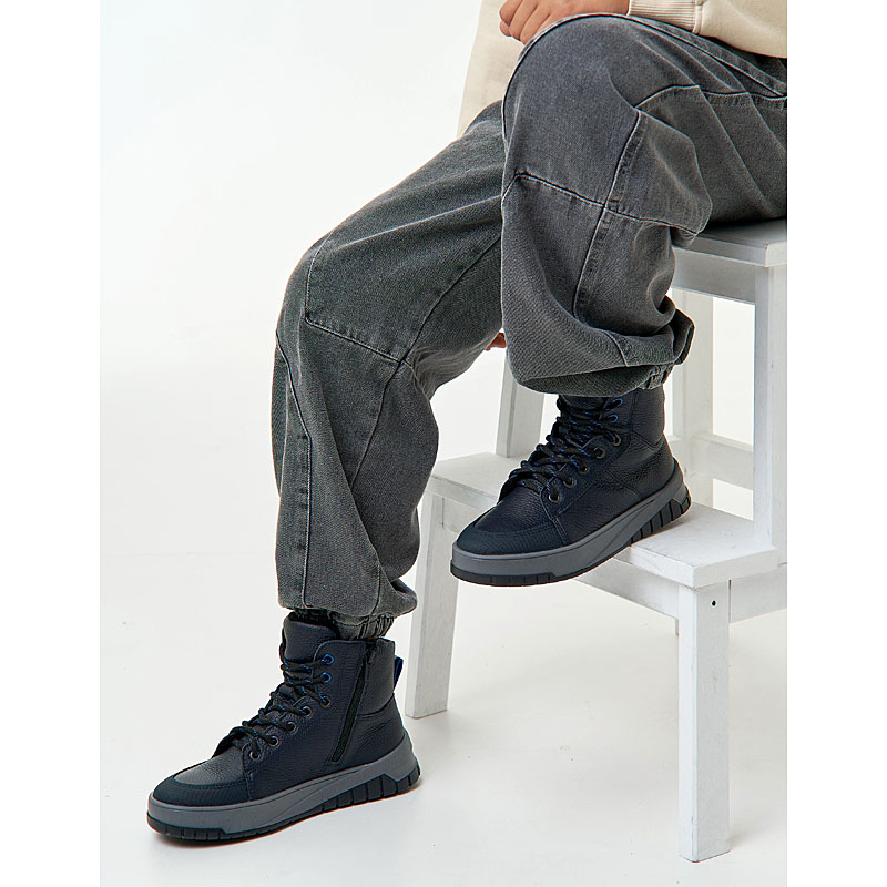 Ботинки, артикул 1948, цвет синий купить в интернет-магазине Shoeslel с доставкой по России