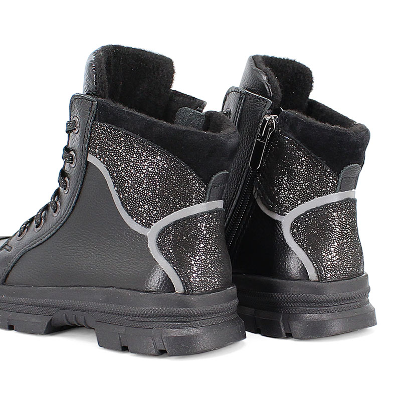 Ботинки байка, артикул 1949, цвет черный купить в интернет-магазине Shoeslel с доставкой по России