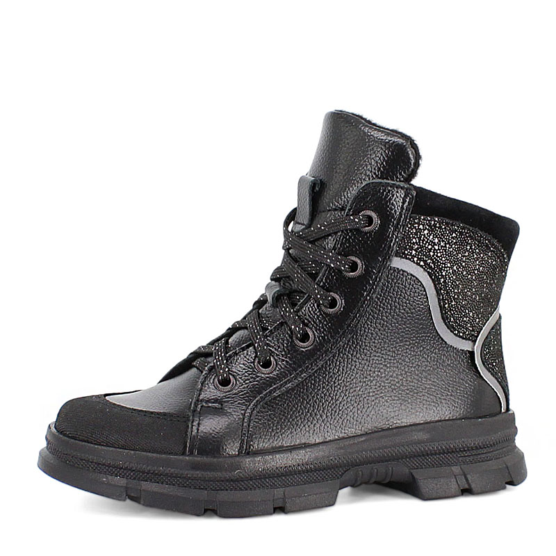 Ботинки байка, артикул 1949, цвет черный купить в интернет-магазине Shoeslel с доставкой по России