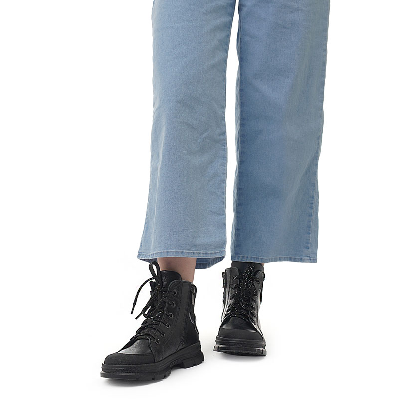 Ботинки байка, артикул 1949, цвет черный купить в интернет-магазине Shoeslel с доставкой по России