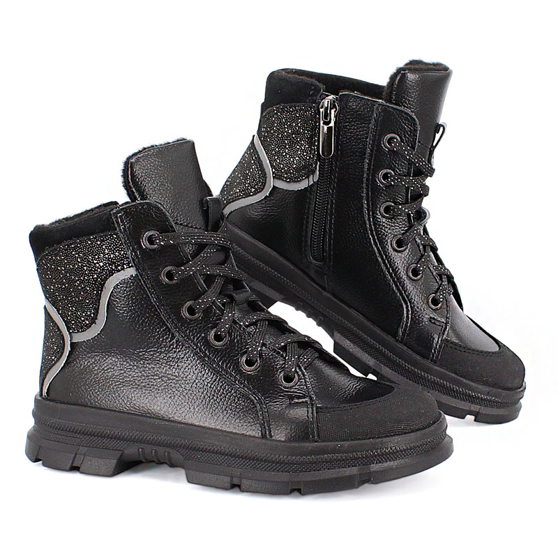 Ботинки байка, артикул 1949, цвет черный купить в интернет-магазине Shoeslel с доставкой по России