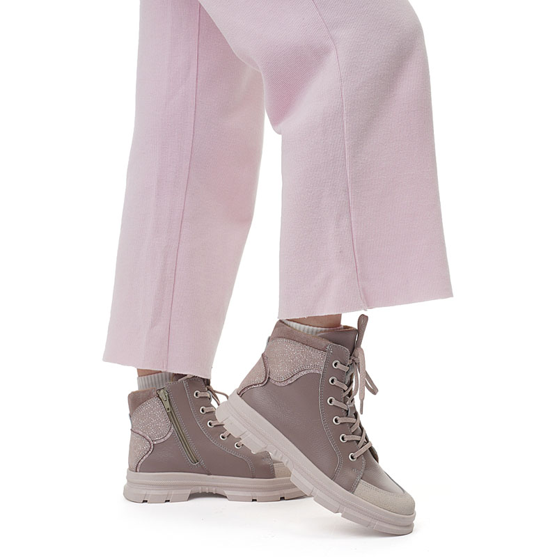 Ботинки байка, артикул 1949, цвет лавандовый купить в интернет-магазине Shoeslel с доставкой по России