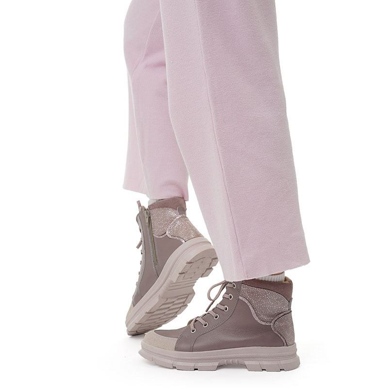 Ботинки байка, артикул 1949, цвет лавандовый купить в интернет-магазине Shoeslel с доставкой по России