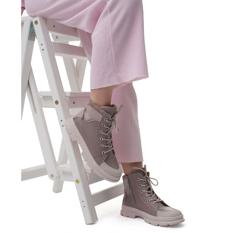 Ботинки байка, артикул 1949, цвет лавандовый купить в интернет-магазине Shoeslel с доставкой по России