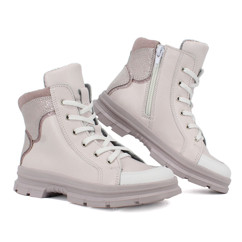 Ботинки байка, артикул 1949, цвет пудровый купить в интернет-магазине Shoeslel с доставкой по России