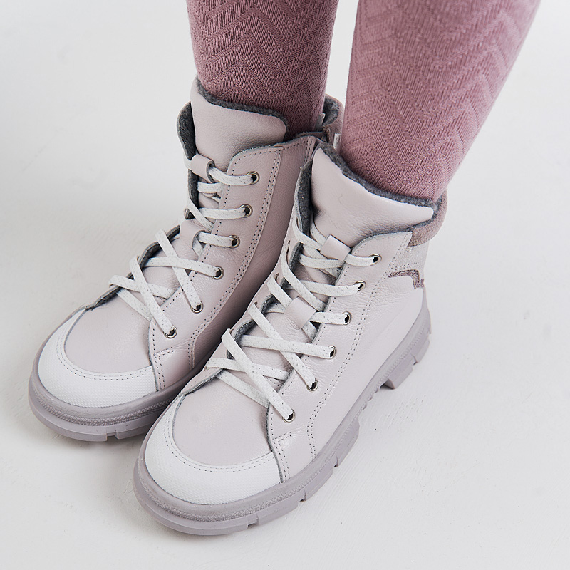 Ботинки байка, артикул 1949, цвет пудровый купить в интернет-магазине Shoeslel с доставкой по России