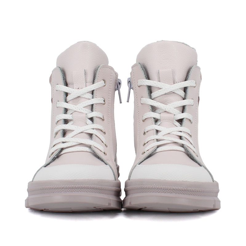 Ботинки байка, артикул 1949, цвет пудровый купить в интернет-магазине Shoeslel с доставкой по России