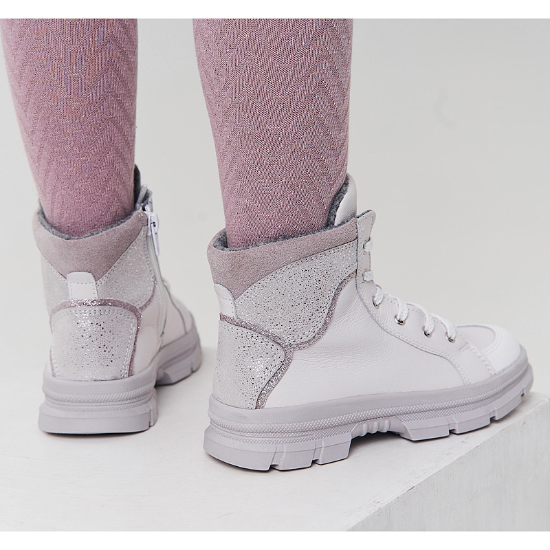 Ботинки байка, артикул 1949, цвет пудровый купить в интернет-магазине Shoeslel с доставкой по России