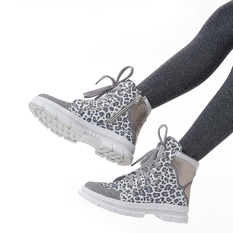 Ботинки байка, артикул 1949, цвет серый купить в интернет-магазине Shoeslel с доставкой по России