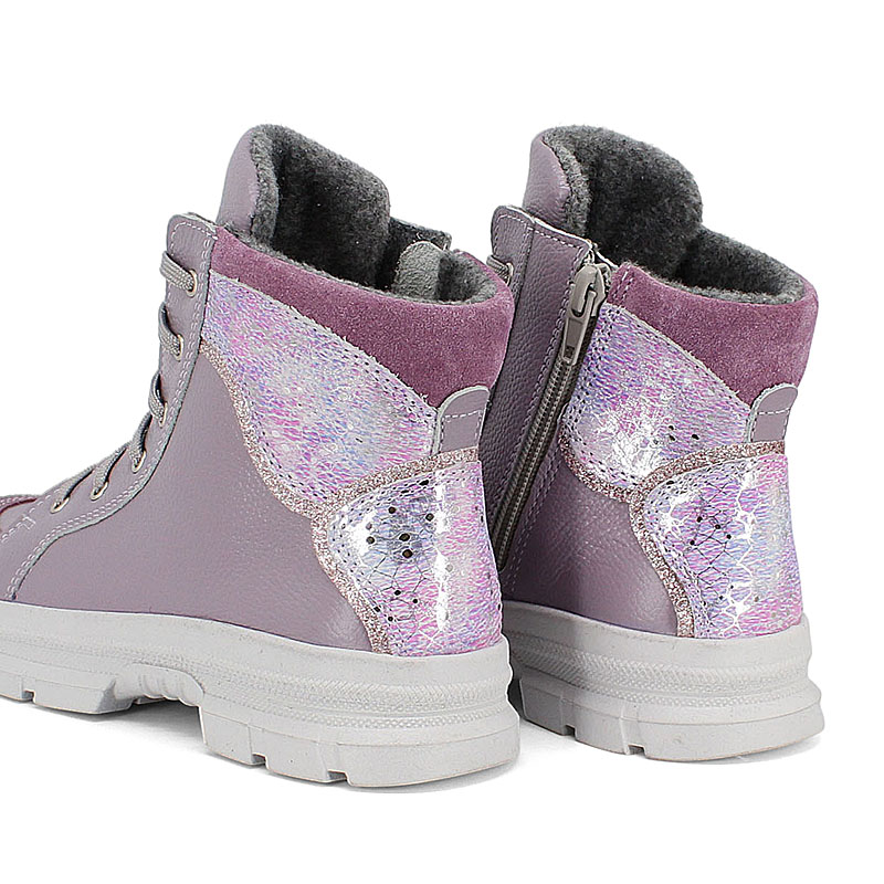Ботинки байка, артикул 1949, цвет сиреневый купить в интернет-магазине Shoeslel с доставкой по России
